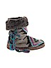 Muk Luks Print Gray Boots Size 5 - 6 Youth - photo 1