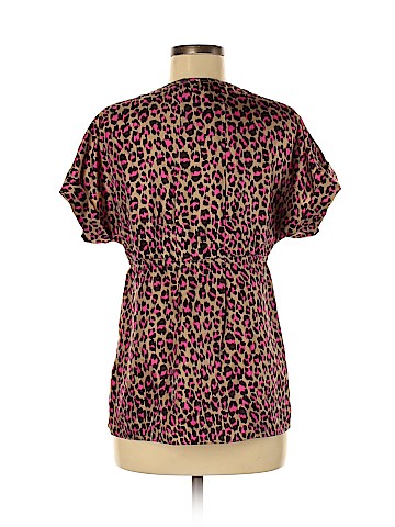 MICHAEL Michael Kors Short Sleeve Silk Top (view 2)