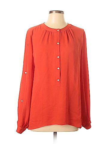 Tamara Mellon Long Sleeve Silk Top (view 1)
