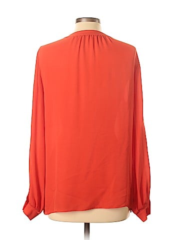 Tamara Mellon Long Sleeve Silk Top (view 2)