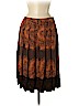 J.jill 100% Silk Brown Silk Skirt Size 8 (petite) - photo 1