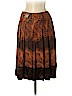 J.jill 100% Silk Brown Silk Skirt Size 8 (petite) - photo 2
