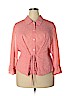 Appleseeds 100% Polyester Pink 3/4 Sleeve Blouse Size 24W - photo 1