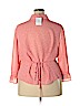 Appleseeds 100% Polyester Pink 3/4 Sleeve Blouse Size 24W - photo 2