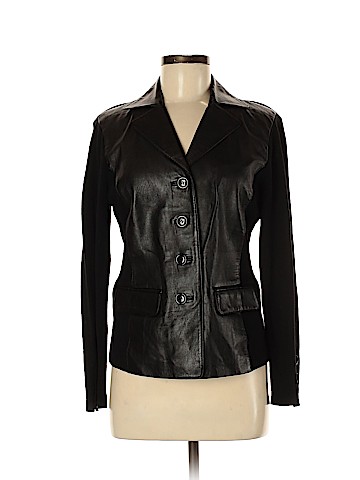 AK Anne Klein Leather Jacket (view 1)