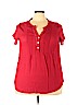 Westport Red Short Sleeve Blouse Size 3X - photo 1