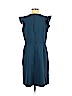 Ann Taylor LOFT Blue Casual Dress Size 12 (petite) - photo 2