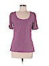White House Black Market Purple Short Sleeve Top Size M - photo 1