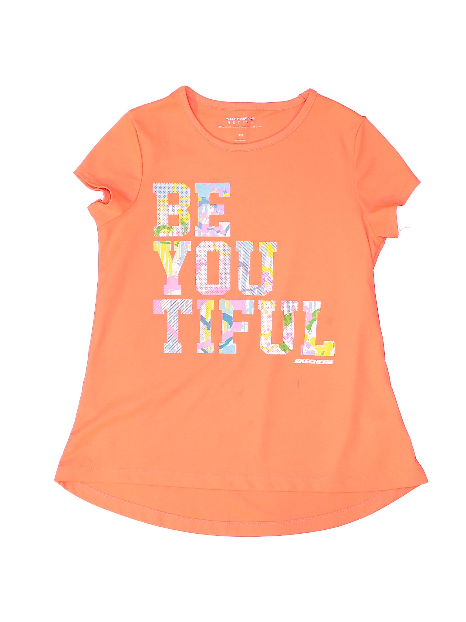 skechers t shirt orange