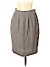 Proenza Schouler 100% Linen Gray Casual Skirt Size 8 - photo 1