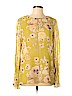 Etcetera Yellow Long Sleeve Blouse Size 10 - photo 1