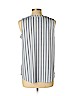 Ann Taylor 100% Polyester Blue Sleeveless Blouse Size L (petite) - photo 2