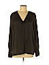 Banana Republic 100% Polyester Black Long Sleeve Blouse Size M - photo 1