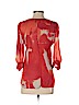 Scoop NYC 100% Polyester Orange 3/4 Sleeve Blouse Size P (petite) - photo 2