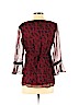 Motherhood 100% Polyester Burgundy 3/4 Sleeve Blouse Size S - photo 2
