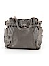 Elliot Lucca Gray Leather Shoulder Bag One size - photo 1
