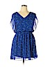 Candie's 100% Polyester Blue Casual Dress Size XL - photo 1