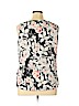 White House Black Market Black Sleeveless Blouse Size XL - photo 2