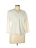 J.jill Ivory 3/4 Sleeve Top Size L (petite) - photo 1