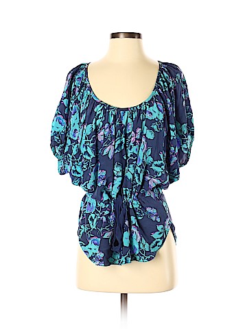 Rebecca Taylor Short Sleeve Silk Top (view 1)
