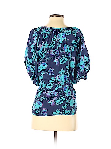 Rebecca Taylor Short Sleeve Silk Top (view 2)