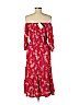 H&M 100% Viscose Red Casual Dress Size 6 - photo 2
