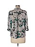 Ann Taylor LOFT Outlet 100% Polyester Gray 3/4 Sleeve Blouse Size M (petite) - photo 2