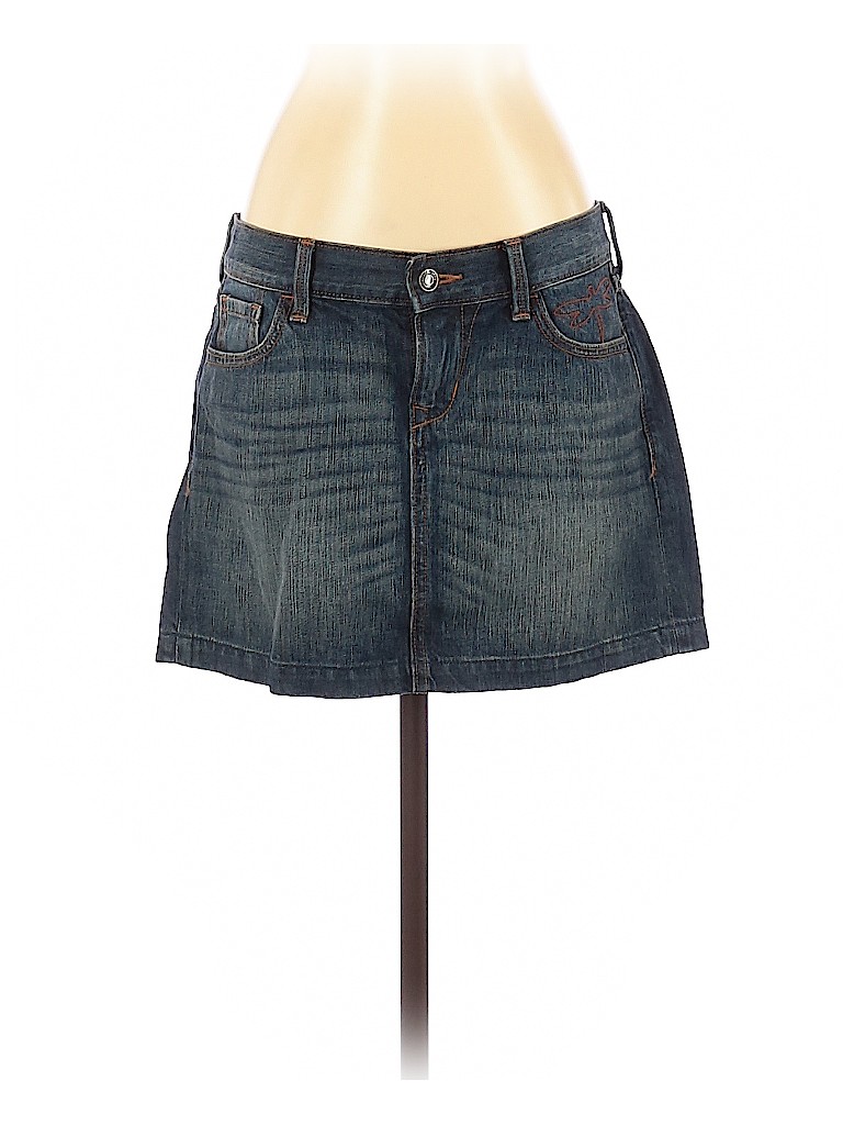 Old Navy 100% Cotton Solid Blue Denim Skirt Size 4 - 80% off | thredUP