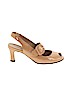 Anyi Lu 100% Leather Tan Heels Size EU 37 1/2 - photo 1