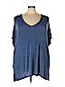 Olivia Sky Blue Short Sleeve Top Size 3X - photo 1