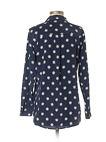 Equipment Long Sleeve Silk Top (view 2)