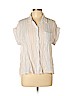 Rails White Short Sleeve Button-Down Shirt Size L - photo 1