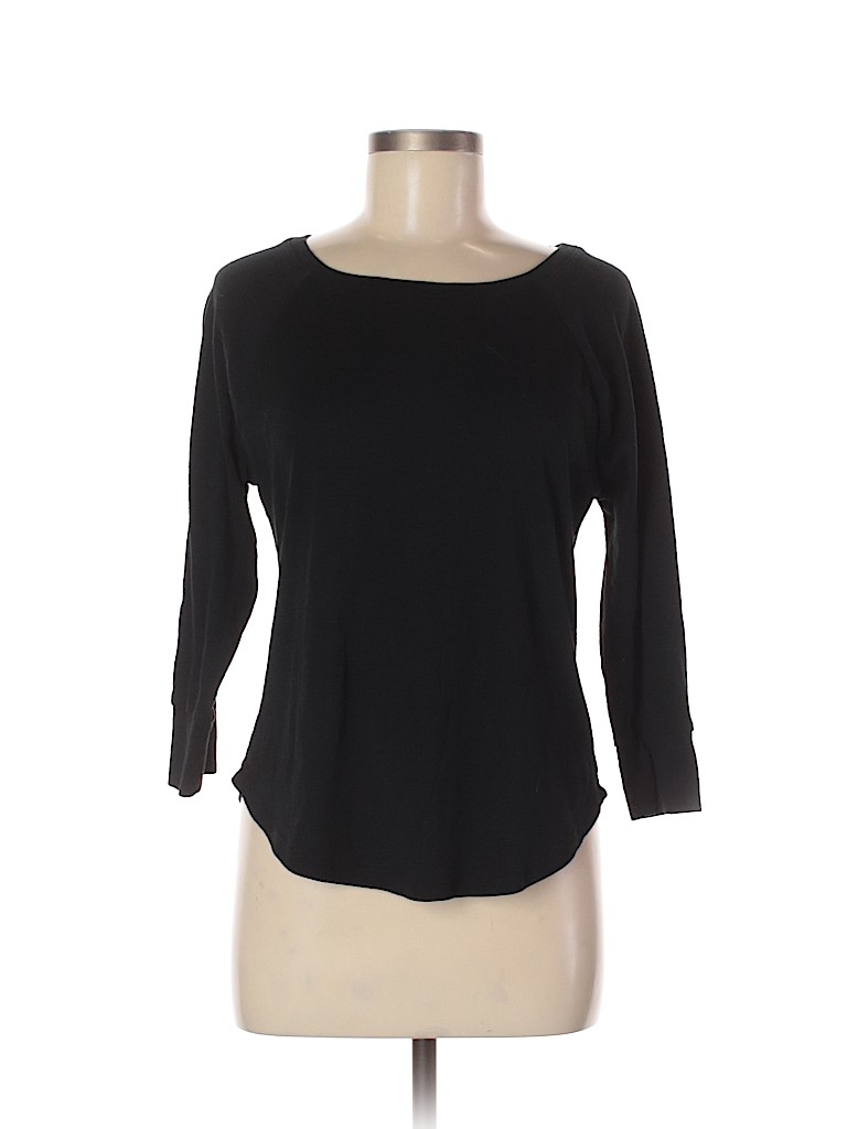 Mossimo Solid Black 3/4 Sleeve T-Shirt Size M - 50% off | thredUP