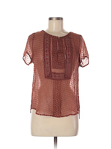 Meadow Rue Short Sleeve Silk Top (view 1)