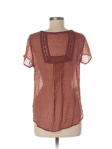 Meadow Rue Short Sleeve Silk Top (view 2)