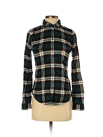 American Eagle Outfitters Long Sleeve Button-Down Shirt (view 1)