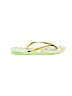 Havaianas Gold Flip Flops Size 7 - 8 - photo 1