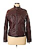 JouJou Burgundy Faux Leather Jacket Size XL - photo 1