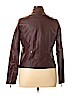 JouJou Burgundy Faux Leather Jacket Size XL - photo 2