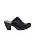 B O C Born Concepts 100% Leather Black Mule/Clog Size 8 - photo 1