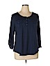 SONOMA life + style Blue 3/4 Sleeve Henley Size XL - photo 1