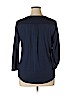 SONOMA life + style Blue 3/4 Sleeve Henley Size XL - photo 2