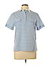 Diane von Furstenberg Blue Short Sleeve Blouse Size 10 - photo 1