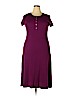 Lauren by Ralph Lauren 100% Cotton Purple Casual Dress Size XL - photo 1