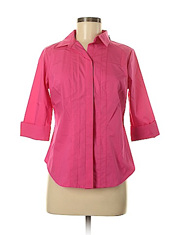 Worthington 3/4 Sleeve Button-Down Shirt (view 1)