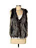 Zara Gray Faux Fur Vest Size M - photo 1