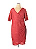 London Times 100% Polyester Red Casual Dress Size 16 - photo 1