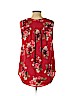 dalia 100% Polyester Red Sleeveless Blouse Size L - photo 2