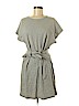 Lush 100% Cotton Gray Casual Dress Size M - photo 1