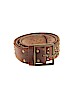 Hollister Solid Brown Leather Belt Size L - photo 1